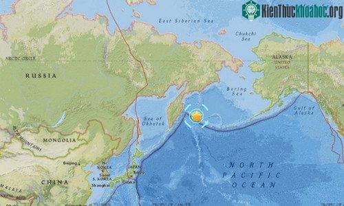Vị trí trận động đất. (Đồ họa: USGS).
