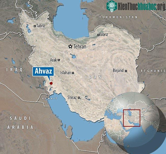 Thành phố Ahvaz có nhiệt độ lên tới 53,7 độ C vào ngày 29/6/2017.
