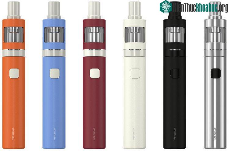 Thuốc lá điện tử có hai phần, đầu lọc chứa nicotine và tinh dầu hỗn hợp chất tạo mùi thơm...