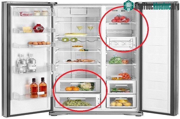 Thiết kế hai cửa với ngăn đá bên trái, ngăn mát bên phải là đặc điểm nhận dạng của tủ Side by Side.