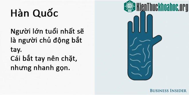 Cách bắt tay của người Hàn Quốc