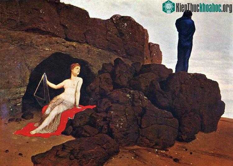 Odysseus và Calypso trên hòn đảo hoang.