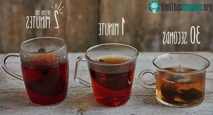 Trà được ủ lâu hơn sẽ chứa chất chống oxy hóa gấp 2 lần trà pha trong 30 giây.