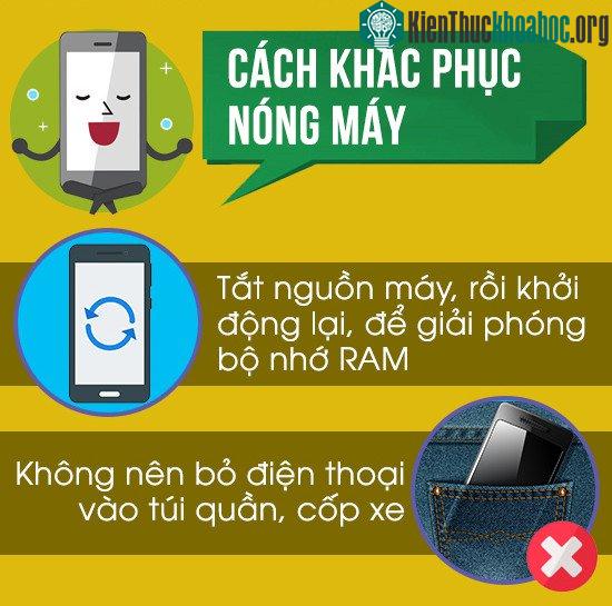 Cách khắc phục điện thoại bị nóng