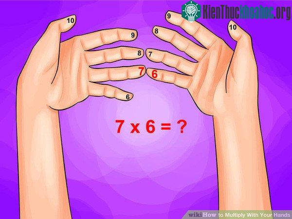 Cách tính nhẩm dùng 10 ngón tay.