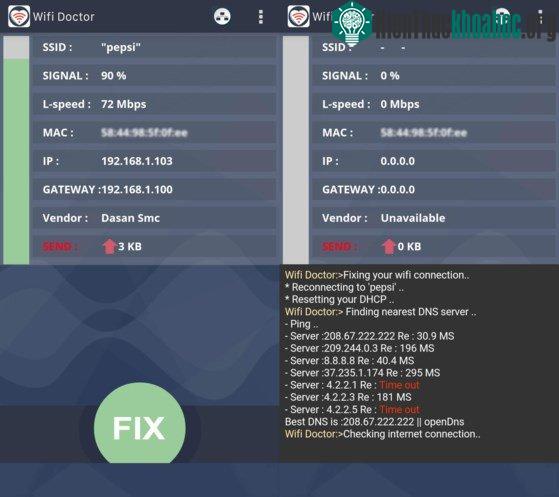 Hướng dẫn làm mới kết nối mạng trên Android.