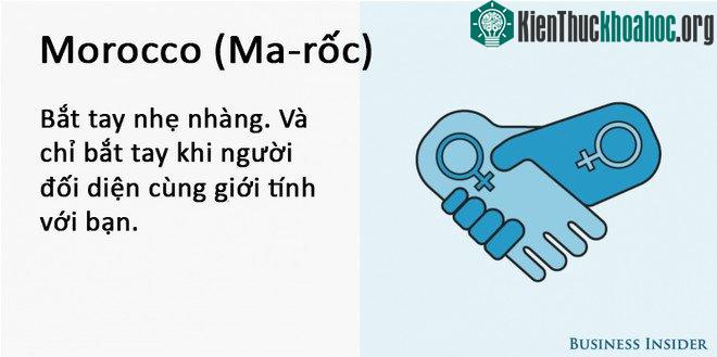 Cách bắt tay của người Morocco
