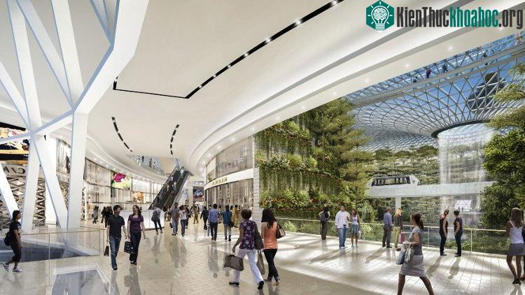 Sự liên kết của các tuyến tàu điện ngầm trong mạng lưới MRT đến sân ga của Changi.