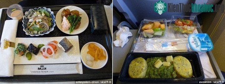 Hãng hàng không hoàng gia Hà Lan đã thật sự nâng tầm phần ăn trên khoang hạng nhất với nguyên liệu cao cấp