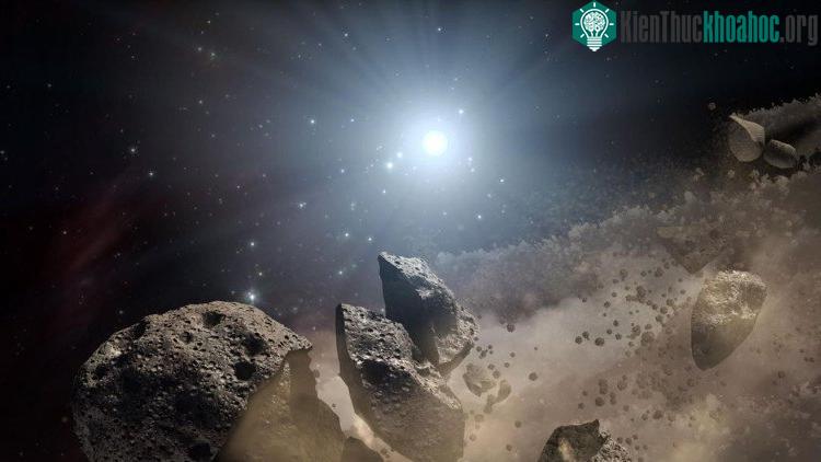 Các tiểu hành tinh hình thành do sự vỡ ra của vi thể hành tinh. (Ảnh: NASA).
