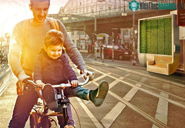 CityTree - bức tường lá cây công nghệ giúp lọc sạch không khí.