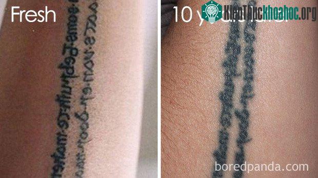 Sau 10 năm, dòng chữ đã trở thành mật mã, chịu đọc không ra