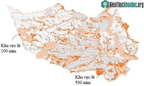 Bản đồ các khu vực lũ của Houston. (Ảnh: FEMA).