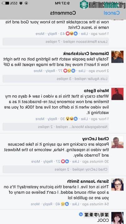 Nhiều comment cho rằng video này không phải đang phát trực tiếp.