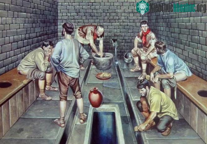 Hệ thống nhà vệ sinh công cộng của người La Mã.
