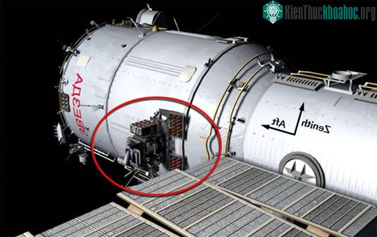 Nhóm nghiên cứu đặt các hạt giống ở bên ngoài Trạm Vũ trụ Quốc tế (ISS) để tìm hiểu tác động của môi trường vũ trụ lên chúng. (Ảnh: NASA).