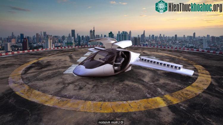 Xe bay Lilium chạy hoàn toàn bằng điện. (Ảnh: Lilium Aviation).