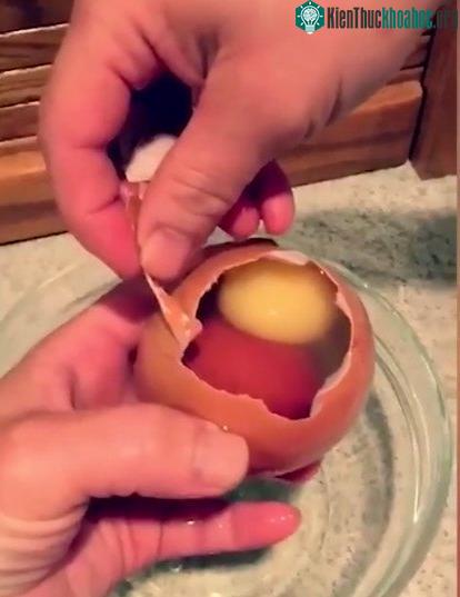 "Trứng lồng trứng" là một hiện tượng rất hiếm gặp.