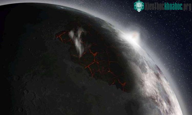 Mặt Trăng từng được khí quyển bao phủ. (Ảnh: NASA MSFC).