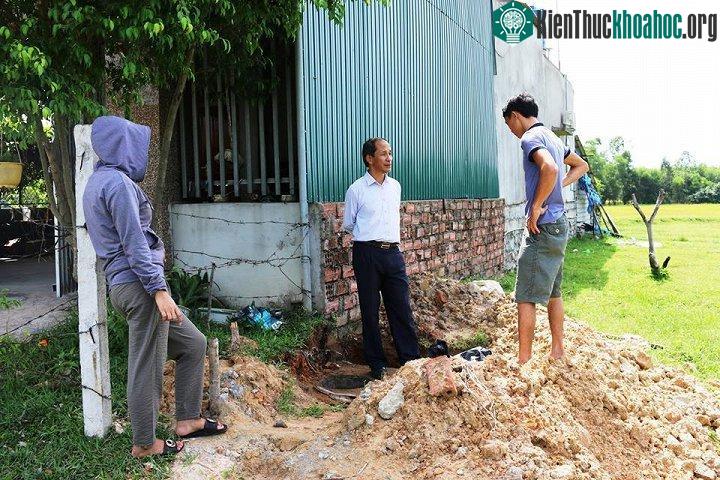 Hiện trường nơi phát hiện nhóm hiện vật cổ. (Ảnh: L.B.H).