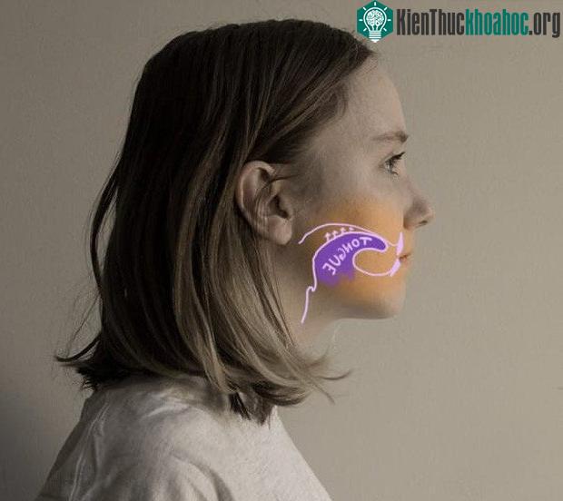 Đặt lưỡi lên sau hàm trên, sau đó thở mạnh ra.
