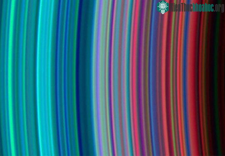 Hình ảnh về những dải màu tuyệt đẹp được ghi lại trong lúc tàu Cassini đến gần vành đai Sao Thổ.