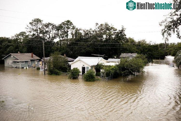 Mực nước ở đây dâng lên vượt quá mức kỷ lục của bão năm 1964 ít nhất là khoảng 3m