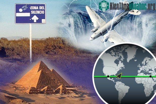 Vùng Im Lặng có cùng vĩ độ với Tam giác Quỷ Bermuda và các Kim tự tháp Ai Cập.
