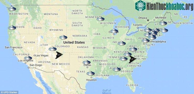 Mỹ là nơi được báo cáo UFO của người ngoài hành tinh xuất hiện nhiều nhất.