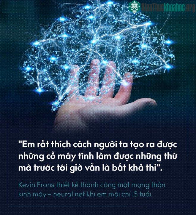 Frans thiết kế mạng thần kinh máy – neural net khi mới 15 tuổi