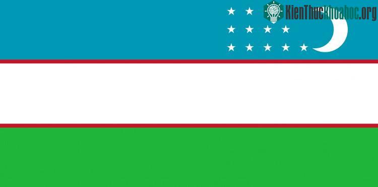 Quốc kỳ Uzbekistan.