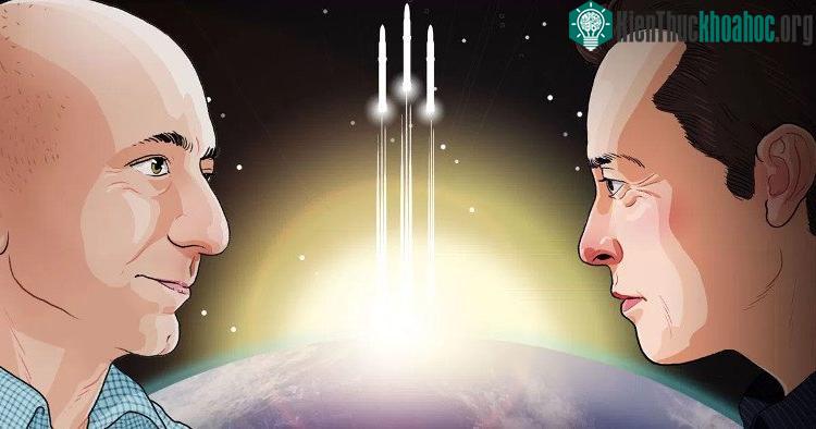 Elon Musk và Jeff Bezos.
