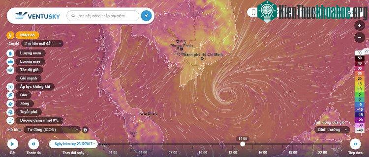 Ventusky được cung cấp hoàn toàn miễn phí tại địa chỉ “ ventusky.com ”. Ngay khi truy cập, Ventusky sẽ tự động nhận diện quốc gia của người truy cập và hiển thị tình trạng thời tiết hiện tại xung q...