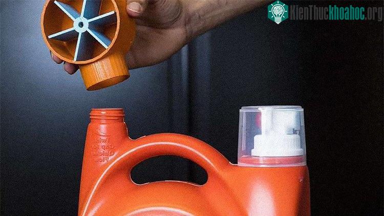 Chai đựng bột giặt có thể kết nối Wi-Fi.