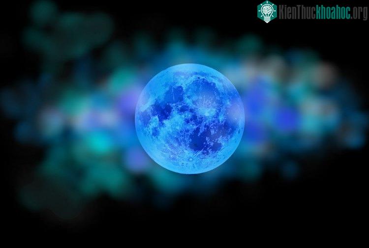 Trăng có thể hóa xanh nếu có đủ điều kiện. (ảnh minh họa).
