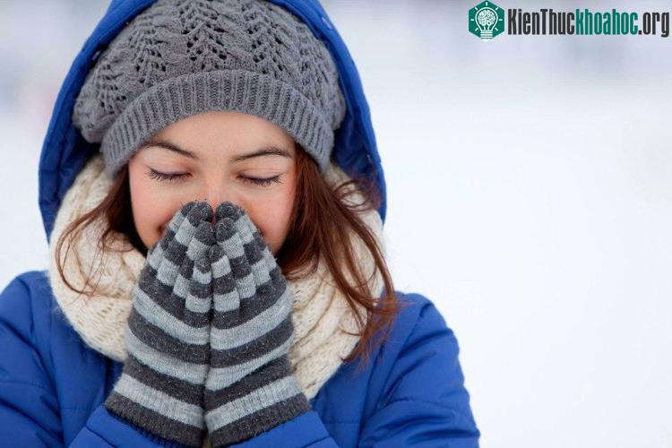 Một chiếc khăn tay hay dầu gió sẽ có tác dụng rất hiệu quả với hiện tượng chảy nước mũi.