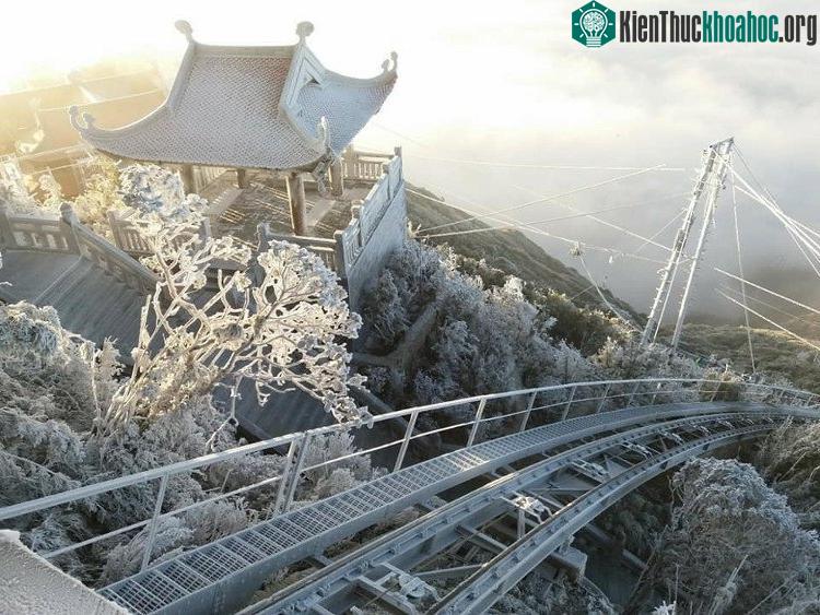 Băng tuyết phủ trắng đỉnh Fansipan và rừng Hoàng Liên ảnh 3