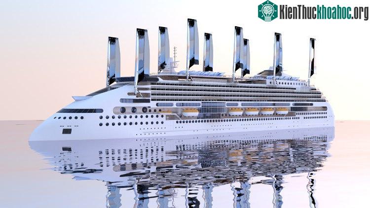 Ecoship bắt chước hình dạng của một con cá voi.