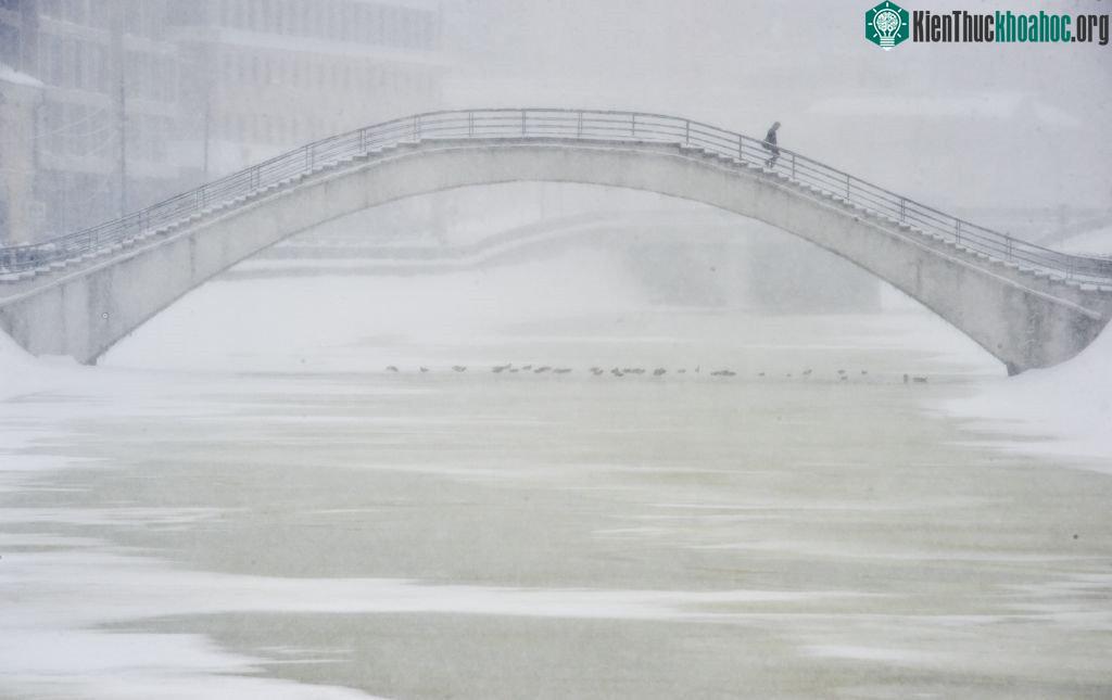Thủ đô Moscow, Nga ngày 4/2 đã chìm trong một
