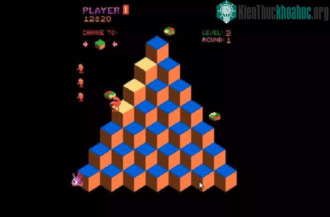 Giao diện game Q*bert.