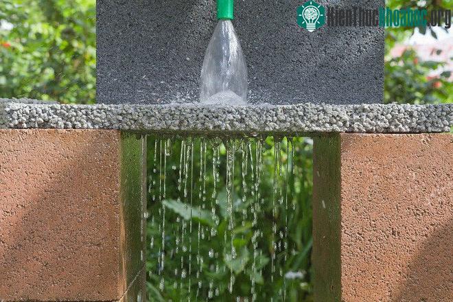 Ứng dụng sợi carbon đã qua sử dụng vào việc cải thiện khả năng thoát nước của bê tông.