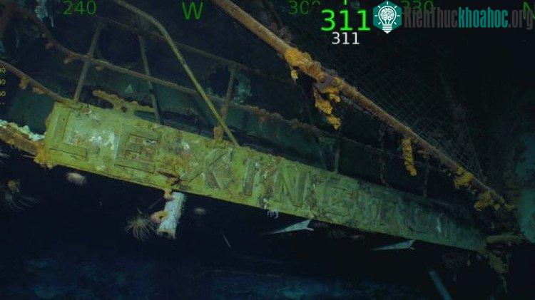Xác tàu USS Lexington. (Ảnh: Vulcan).