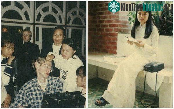 Thu Nhàn luôn nhận được sự quan tâm yêu thương từ bố nuôi.