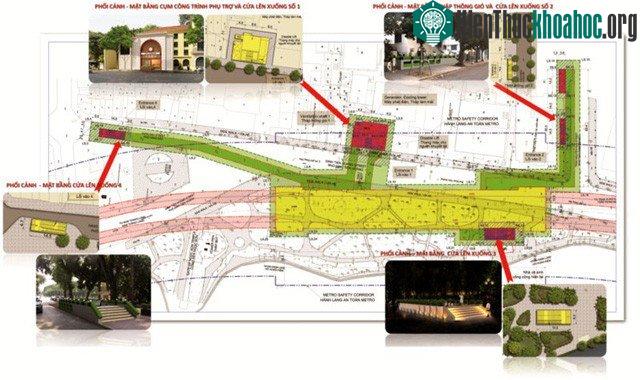Quy hoạch mặt bằng ga ngầm C9, tuyến đường sắt đô thị số 2, đoạn Nam Thăng Long - Trần Hưng Đạo.