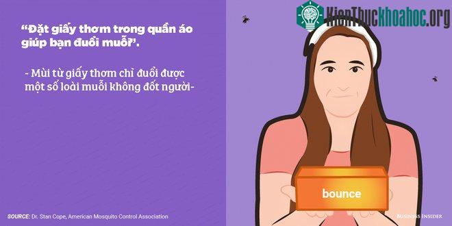 Giấy thơm sẽ giúp chống muỗi