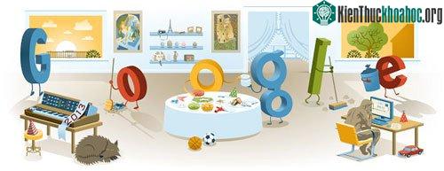 Doodle lần này có vẻ có không khí hơn khi tạo ra khung cảnh dọn dẹp năm mới.
