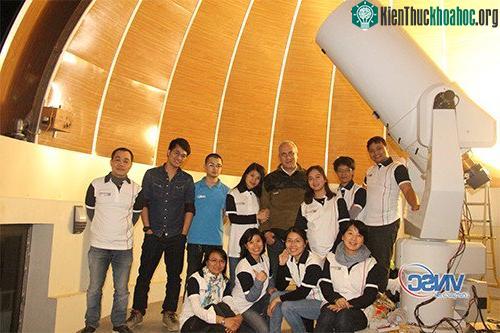 Kính thiên văn tại Đài Thiên văn Hoà Lạc. (Ảnh: Trung tâm Vũ Trụ Việt Nam).
