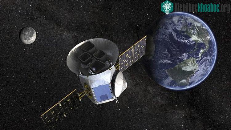 Hình ảnh mô phỏng Vệ tinh Thăm dò Ngoại hành tinh Đi qua của NASA (TESS). (Ảnh: AP).