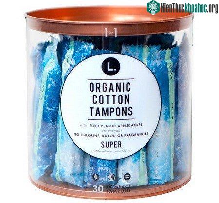 Một sản phẩm tampon hữu cơ.