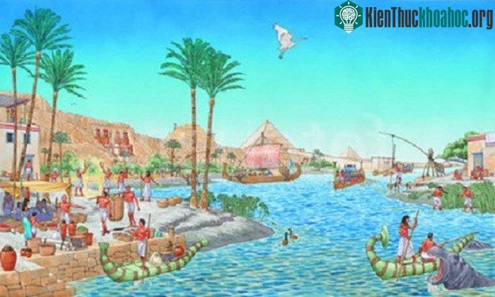 Mỗi năm, mực nước sông Nile lại dâng cao vào mùa hè